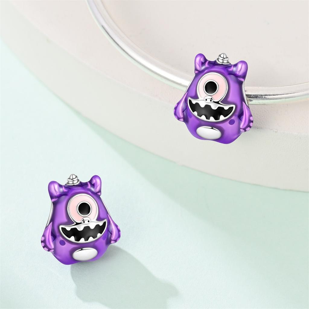 925 Silver Charm One-Eyed Little Monster Bead Rabbit Koala Pendant Bead DIY Jewelry Accessories Bracelet 2026