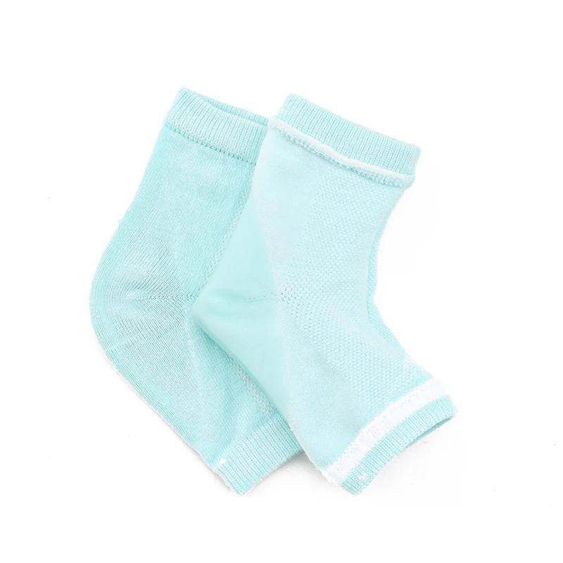 1Pair Silicone Feet Pads for Heel Moisturizing Socks Open Toe Socks Cracked Foot Toeless Heel Repair Dry Hard Cracked Feet