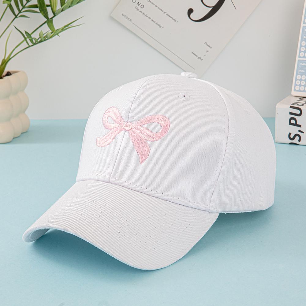 Fashionable Embroidered Bow Pattern Baseball Cap, Sunshade Casual Baseball Cap, New Trendy and High-end Hat, Suitable for Ladies