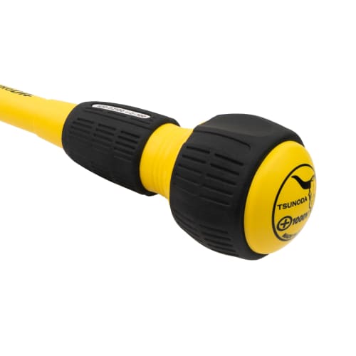 TSUNODA SZD-M6100 Insulated Screwdriver, Slim Shaft, 6x100mm, No Step