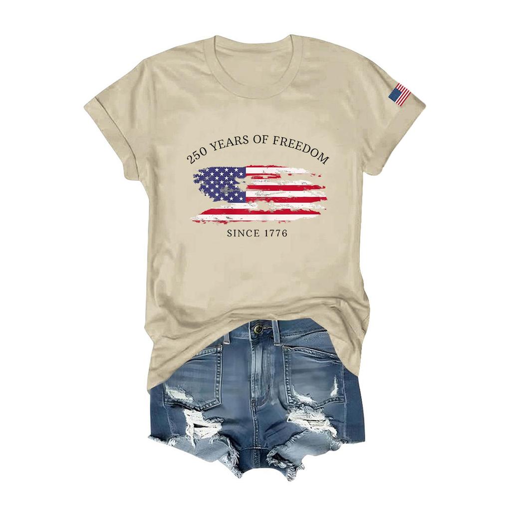 Womens T Shirts Short Sleeve Shirts Pullover Summer Spring Tops Blouses