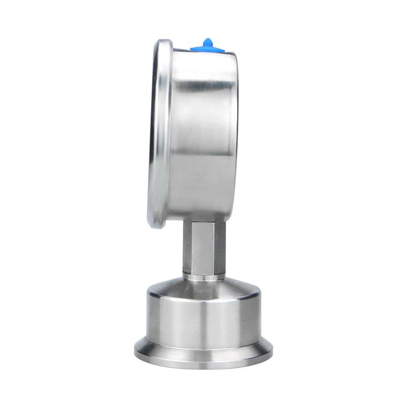 Diaphragm Pressure Gauge Stainless Steel Integrated Sanitary Vacuum Gauge 60mm 50.5 Connection-40-200°