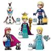 5 Pcs/set Frozen Series Minifigures Building Blocks Kit, Elsa Anna Mini Action Figures Toys for Kids