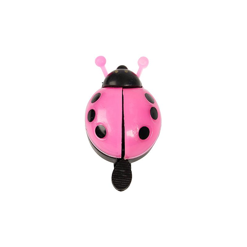 

Mini Lovely Beetle Cartoon Ladybug Ring Bicycle Alloy Bell For Ride Horn Alarm рожевий