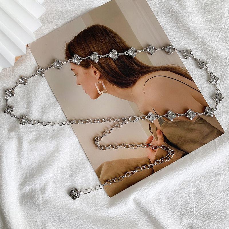 

Универсальная цепочка на талию с кисточками в этническом стиле для женщин и девочек, однослойная цепочка для тела, украшения для вечеринок, подарки серебряный