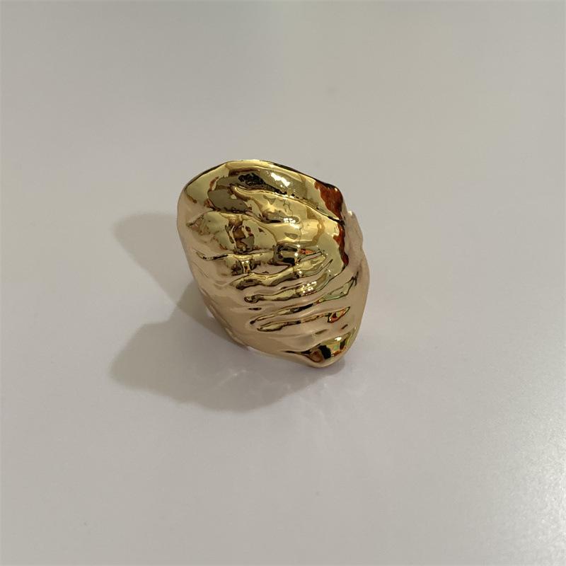 

2026 Irregular Texture Joint Ring Fashion Punk Style Finger Rings for Men & Women Unique Multi-Finger Design Jewelry Accessories