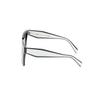 Prada Color Block Logo Irregular Shape Sunglasses Women sunglasses Black 0PR24ZSF1AB5S057