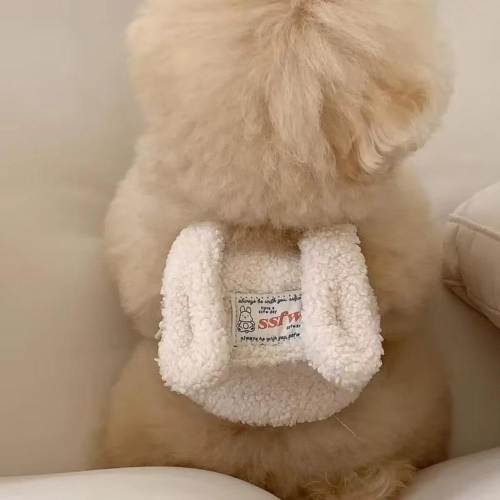 

INS Рюкзак для домашніх тварин Собачий рюкзак Прикраси Тедді Мішечки для ласощів для котів Аксесуари для собак Вуличний мішечок для калу цуценят Для маленьких собак білий