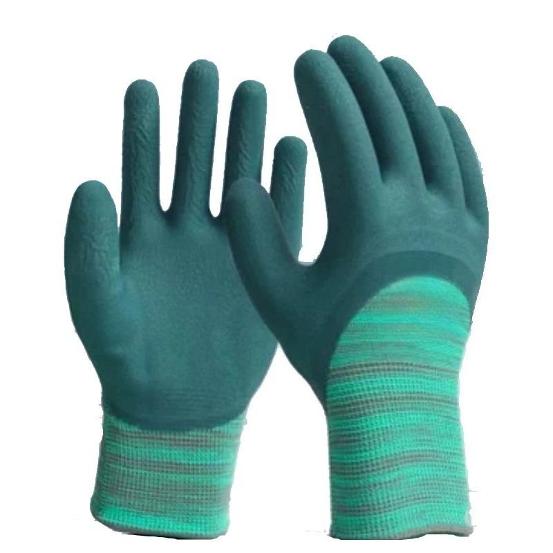 1 Pair Tire Rubber Wear-resistant Breathable Gloves Thickened Anti Slip Construction Site Work Protective Gloves Outdoor Gloves