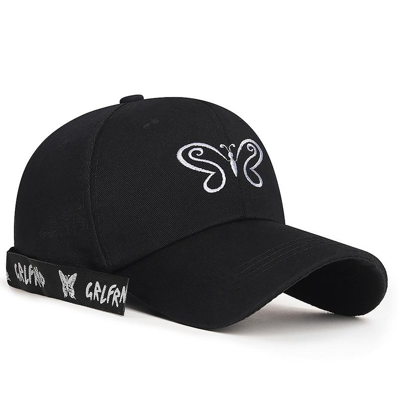 Embroidered Butterfly Sunshade Cap Spring Outing Youth Men Women Ribbon Baseball Cap Snapback Hat Sun Visor Hats Fishing Hat Peak Cap