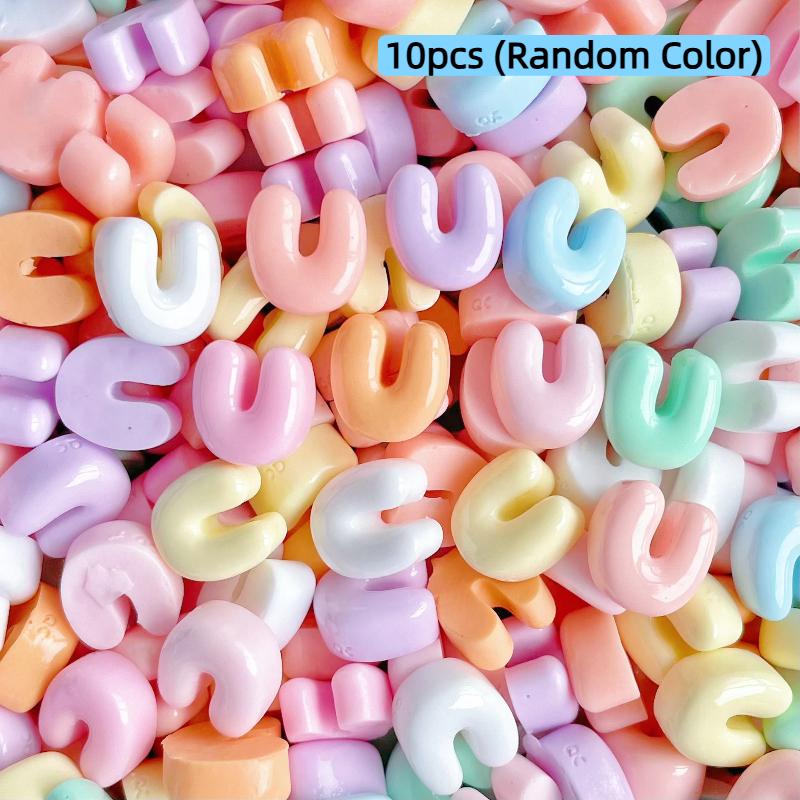 Handmade Mini Letter Charms Cute Diy Phone Cases Hair Clips Shoes Accessories Random Color
