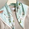 111% Mulberry Silk 71 Square Scarf, New Sky City Professional Decorative Scarf, Commuting To Work Versatile Silk Scarf