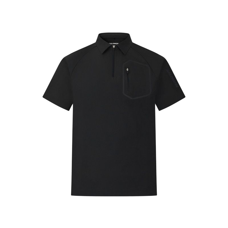 

Salomon Ss26 Pl Woven Outdoor Trendy Casual Commuting Self-Driving Camping Hiking Breathable Lightweight Pullover Short Sleeve Polo Shirt LC2885200 M