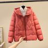 Women's Hooded Coat Ladies Winter Cotton Coat Thickened Warm Jacket