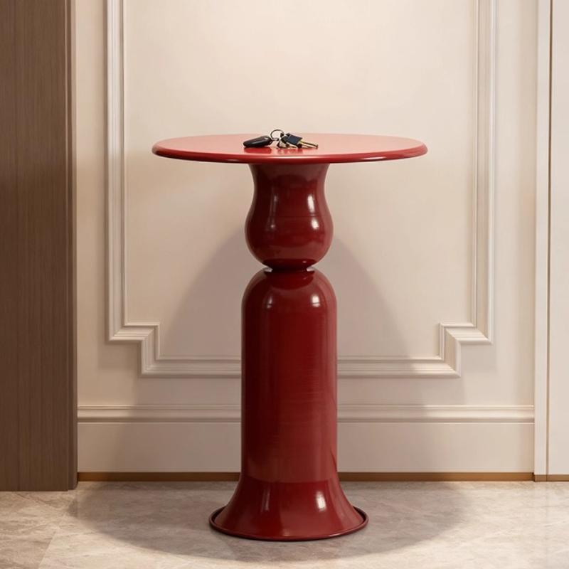 Modern Minimalist Side Table, Living Room Sofa Coffee Table, Bedroom Round Shelf, Aesthetic Home Decor for Space