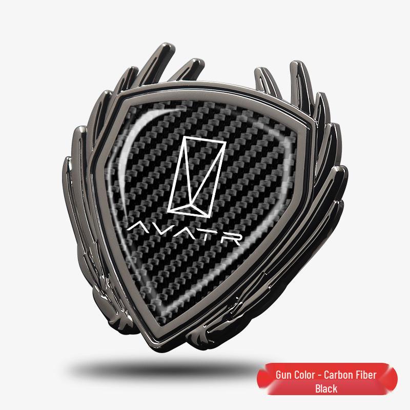 Avatr Auto Metall Flügel Emblem für Modell 06, 07, 11, 12 – Seitenfenster Logo Aufkleber Dekoration