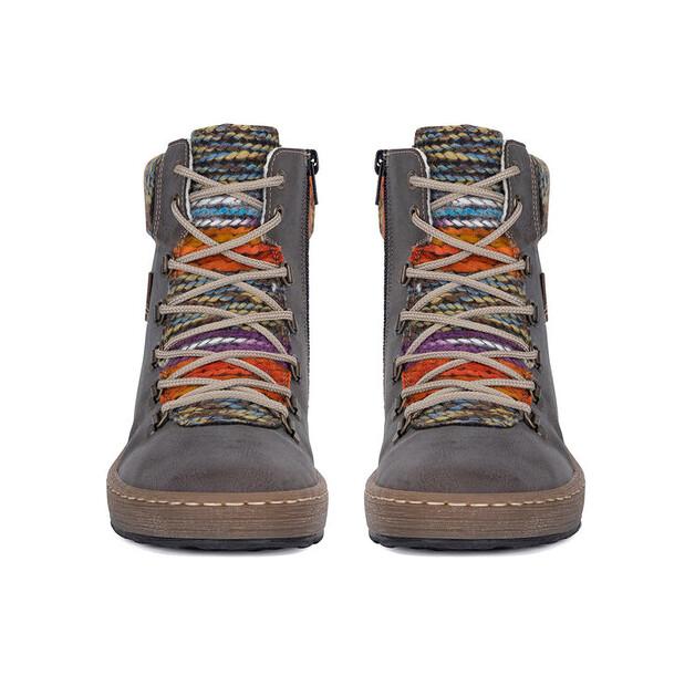 Rieker Z6743-45 Grey Ankle Boots