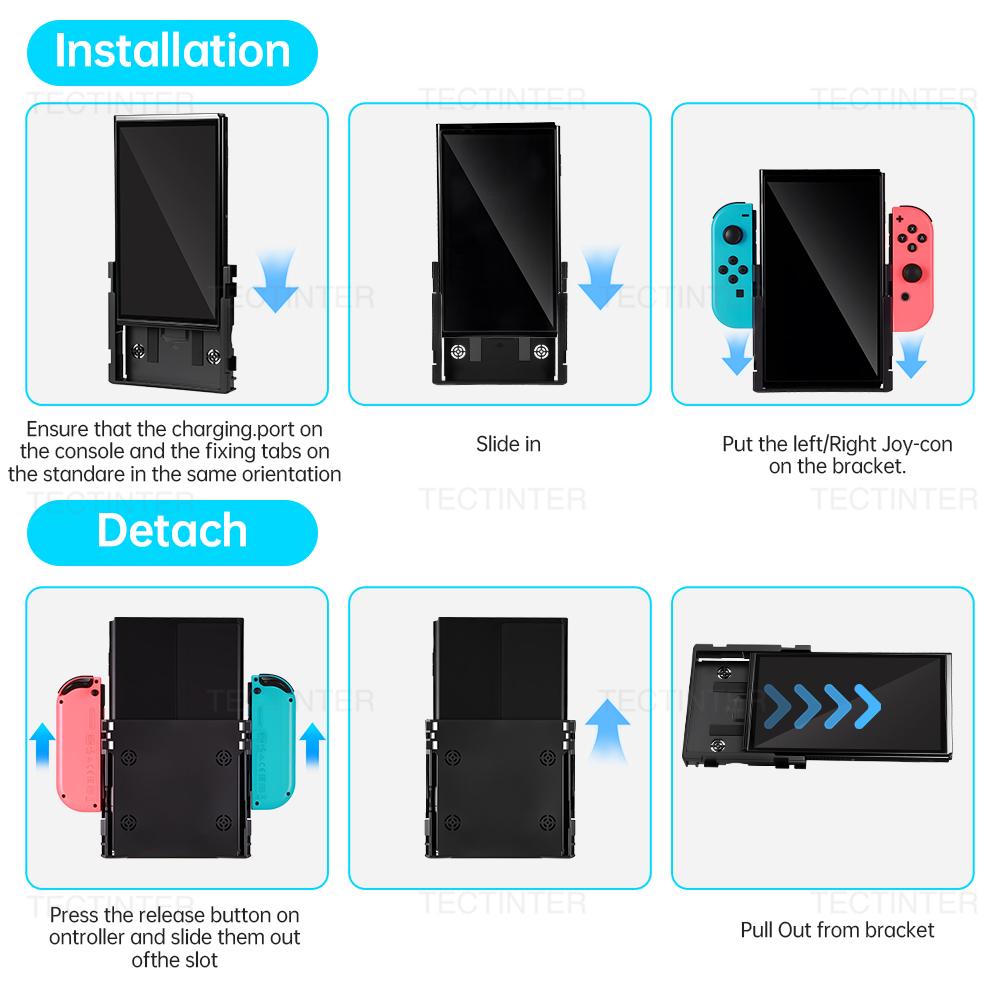Vertical Bracket Grip Flip for Nintendo Switch/NS OLED Game Console Joystick Controller for Nintendo Switch Accessories