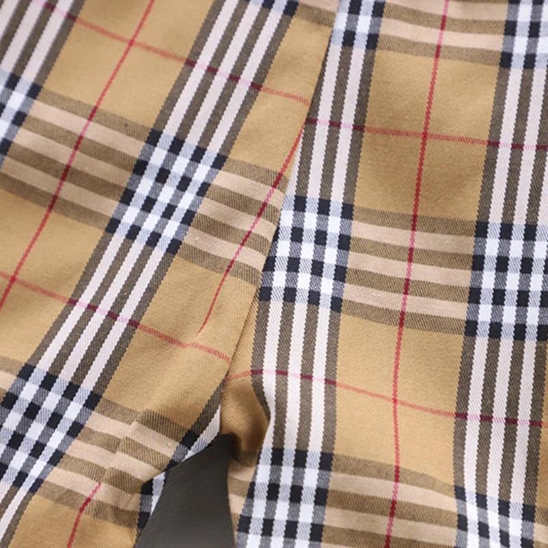 0-4 Years Summer Boys Plaid Pattern Cotton Suit Casual Short Sleeve 2pcs Clothing Set