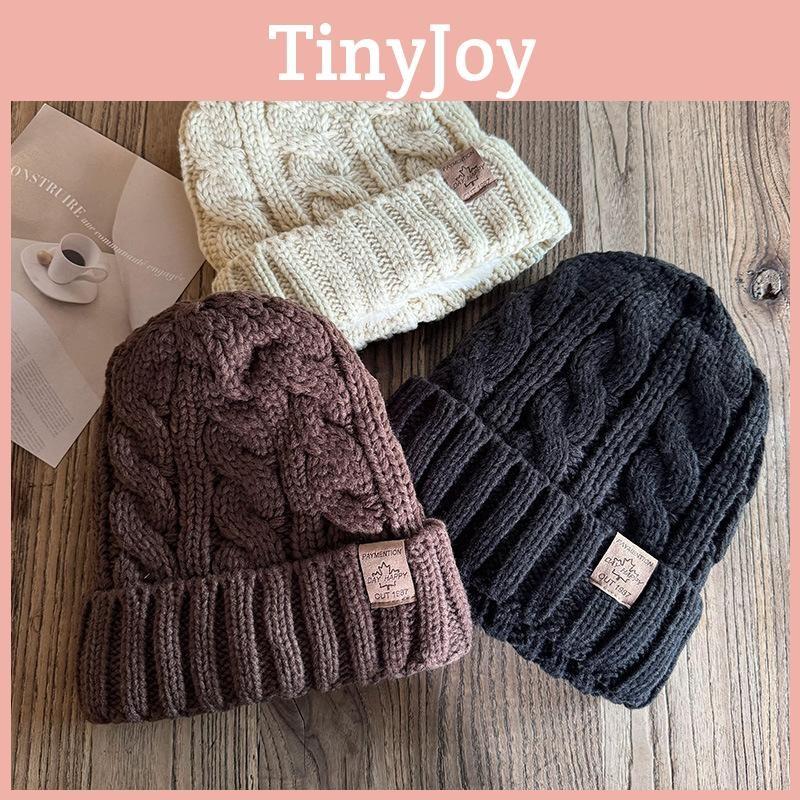 Winter Beanie Wool Hat Thick Knitted Cap Windproof Casual Accessory Fashion