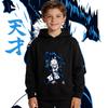 Blue Lock Nagi Seishiro Anime Print Boys Girls Fleece Hoodie Kids Warm Pullover Hooded Sweatshirt for Autumn Winter