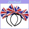 British Union Jack Bow Tie Headband Hairband For Platinum Jubilee Celebrations Unisex