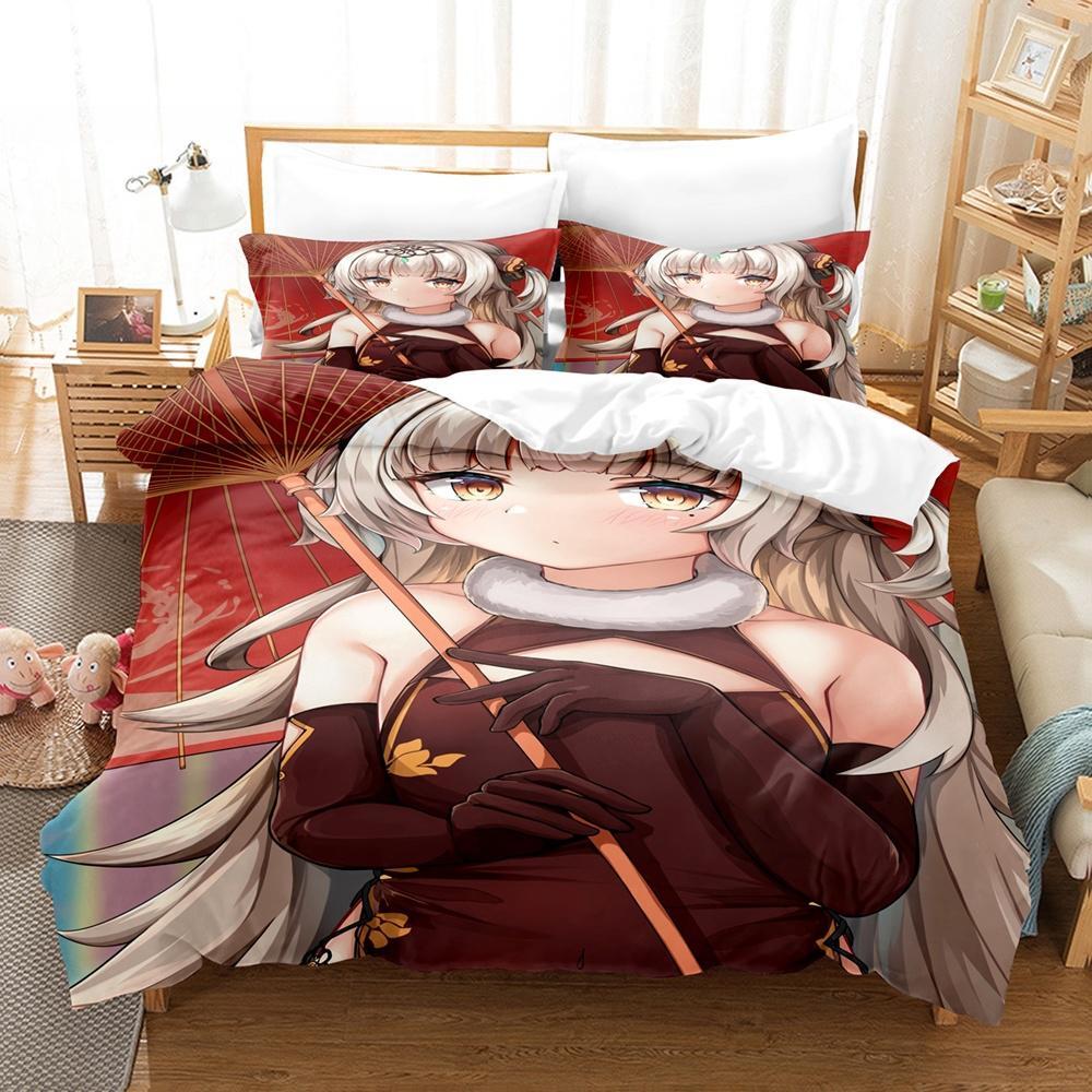 3d Print  Kawaii Girl Azur Lane Bedding Set Single Twin Full Queen King Size Bed Set Adult Kid Bedroom Duvet Cover Sets
