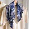 New 70 wool 30 Silk Scarf for Women Shawls Wraps Foulard Scarves Pashmina Female Hijab Bandana bufanda Poncho Square