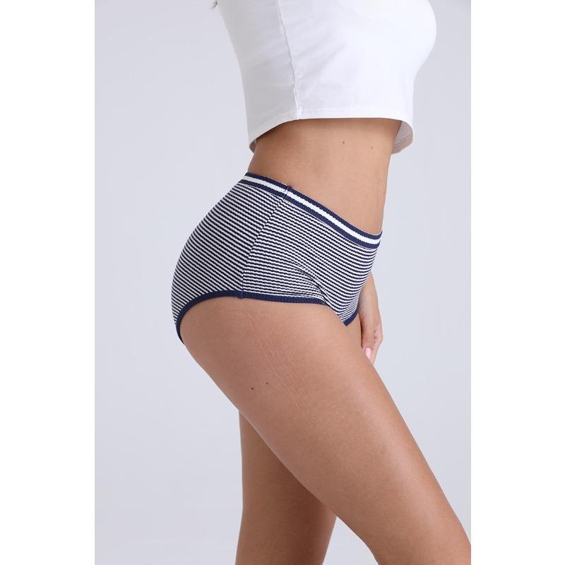 Termounderkläder Plus Size Trosor Dam Mellanhöga Trosor Tjocka Triangelbyxor för Kvinnor