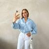 Women Spring Autumn Temperament Solid Suit Collar Long Sleeve Shirt Blouses