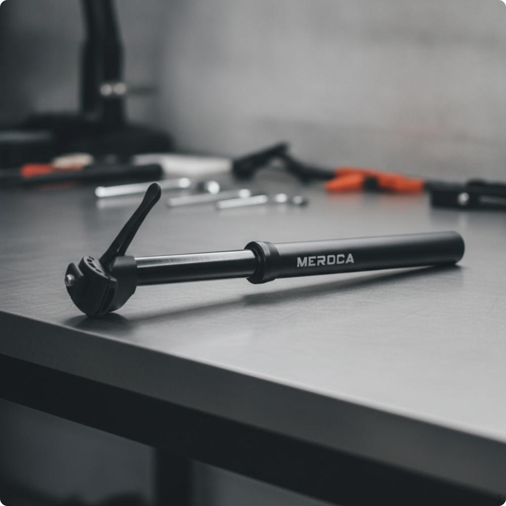 Dropper Seatpost with Remote Lever Aluminum Alloy Adjustable 27.2 Mm Post