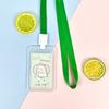 Ins Cute Transparent Lanyard Card Cover Student Bus Cards Case Cartoon Work Card Covers Credit Card Holder Id Holder with Rope