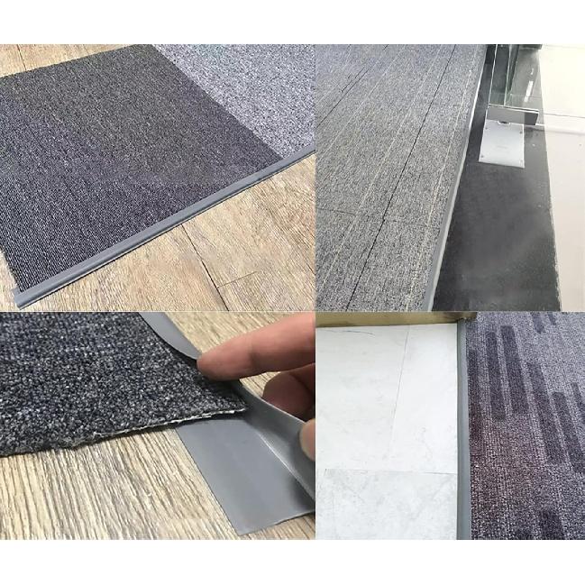 MBROS Carpet Edge Trim - Cuttable Customizable Carpet Floor Edge Binding Threshold Strip, Anti Slip Carpet Joining Strip 1/2/3/4/5/6/7/8/9/10m Long