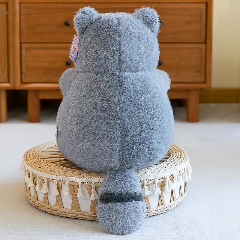 Cute Raccoon Plush Toys and Dolls Dolls Zoo Souvenirs Children's Sleeping Pillow