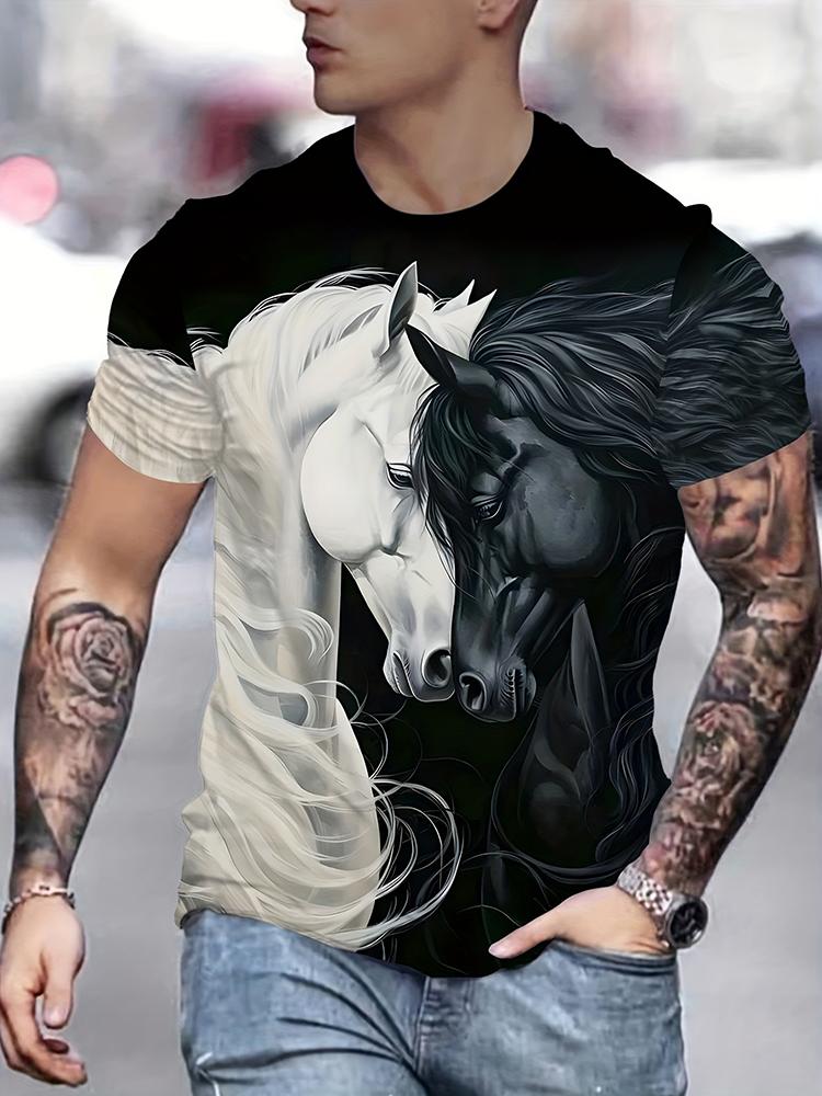 Oriental Style 3D Japanese Samurai Cat Print Sport Quick-dry Breathable Men T-shirt Outdoor Street Anime Harajuku Short Sleeve