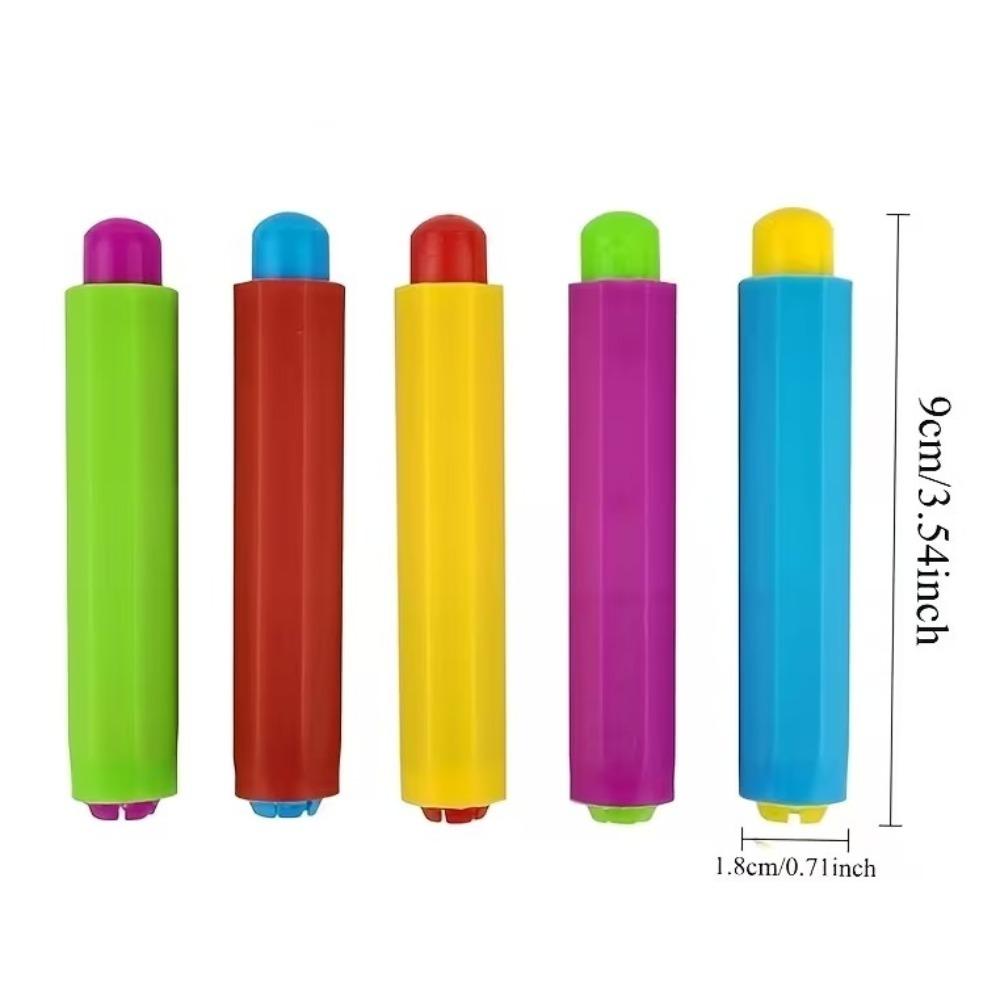 

Press Design Chalk Holder Colorful Chalk Clip for Teachers Writing Children Drawing Board Accessories Reusable Teacher Supplies