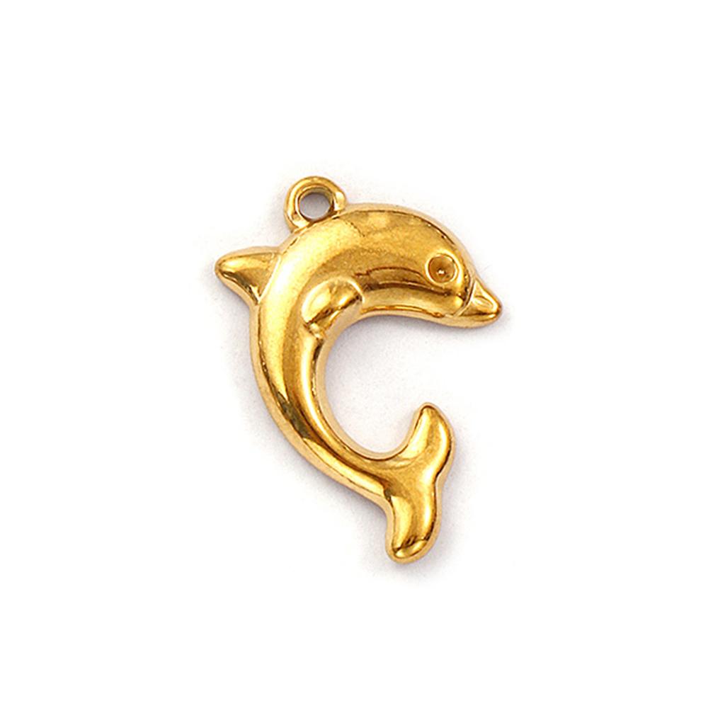 2 Piece 304 Stainless Steel Ocean Jewelry Charms Lobster Starfish Dolphin Fish Pendants For DIY Necklace Jewelry Making Findings