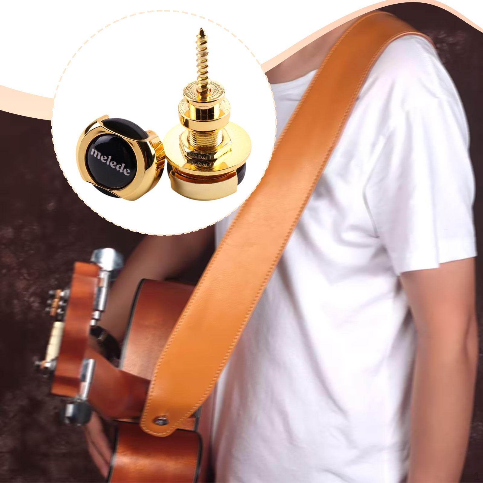 

Guitar Strap Buckle Instrument Accessories Spare Parts Universal Easy Installation Zinc Alloy for золотой