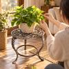 Round Plant Stand with Openwork Tabletop Long-Lasting for Hotel, Entryway
