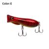 69mm 9.3g Topwater Popper Bait Hard Plastic Rattle Sound Hard Plastic Popper Floating Design Wobble Action