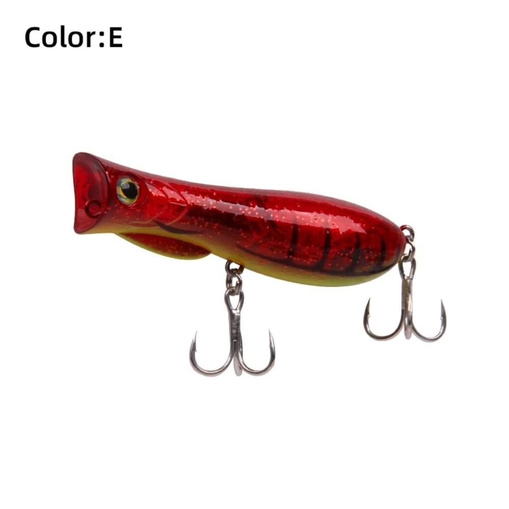 69mm 9.3g Topwater Popper Bait Hard Plastic Rattle Sound Hard Plastic Popper Floating Design Wobble Action