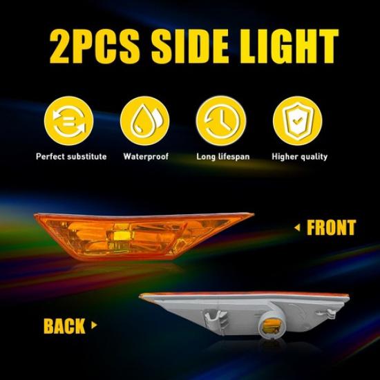 4x LED Sequenzielle Seitenmarkierungsleuchte Gelb Für Honda Civic Limousine/Hatchback 16-21