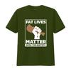 Funny Sarcastic Fat Lives Matter Fried Chicken Print Casual Streetwear T Shirt vintage Washed Versatile designer clothes