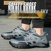Steel Toe Cap Safety Shoes: Men’s Anti-Smash, Anti-Puncture, Slip-Resistant, Wear-Resistant, Year-Round Protection.