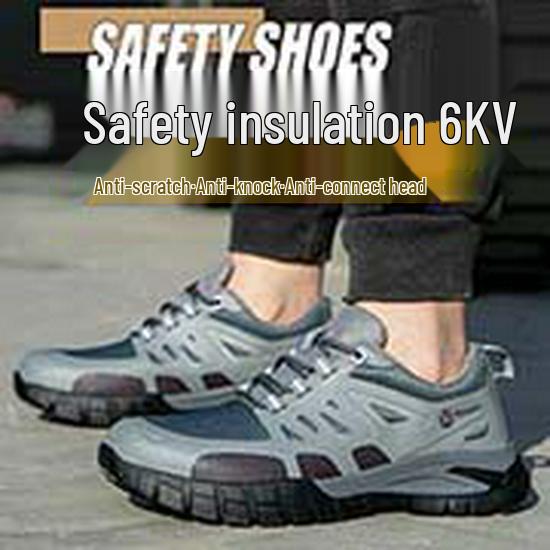 Steel Toe Cap Safety Shoes: Men’s Anti-Smash, Anti-Puncture, Slip-Resistant, Wear-Resistant, Year-Round Protection.