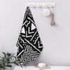 Black and White African Bogolan Tribal Pattern Soft Face Towel Quick Dry Pool Bath Cotton Towels Absorbent Quick