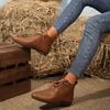 Fashion Ladies Shoes 2025 Brand Ankle Women's Boots Fashion Lace-up Modern Boots Women New Plus Size Light Best Seller Shoes for Women