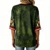 Women's Casual Halloween Printed V-Neck T-Shirt for Festive Occasions and Everyday Wear