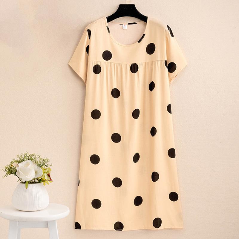 Summer Long Dresses Women Elegant Short Sleeve Oversize Loose Dress