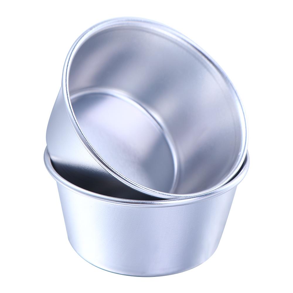 Mousse Non-stick Individual Aluminum Zinc Zinc Alloy Round Pudding Mould Egg Tart Mold Muffin Cup Baking Tool